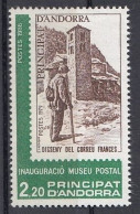 FRENCH ANDORRA 366,unused - Museos