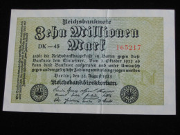 10 Millionen Mark - 1923  Reichsbanknote - Germany - Allemagne   **** EN ACHAT IMMEDIAT **** - 10 Mio. Mark