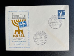 GERMANY 1962 SPECIAL COVER ISRAEL FILATELIE 15-02-1962 DUITSLAND DEUTSCHLAND BERLIN JUDAICA - Brieven En Documenten