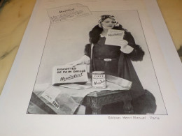 ANCIENNE PUBLICITE BISCOTTES  HEUDEBERT 1932 - Publicités