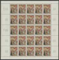 N° 1640 PRIMITIF DE SAVOIE Feuille Complète De 25 Ex. Neufs ** MNH Cote 20 € Vendues à La Valeur Faciale Voir Suite - Full Sheets