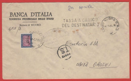 ITALIA - Storia Postale Repubblica - 1984 - 500 Segnatasse - Banca D'Italia - Tassa A Carico Del Destinatario -Viaggiata - Strafport