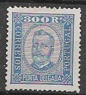Ponta Delgada Mint No Gum 1892 55 Euros Signed Perf 12,5 - Ponta Delgada
