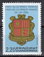 FRENCH ANDORRA 376,unused - Unclassified