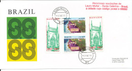 Brazil Special Cover Sent To Germany Lauro Muller 8-8-1988 With Cachet 8-8-88 - Brieven En Documenten