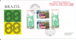 Brazil Special Cover Sent To Germany Lauro Muller 8-8-1988 With Cachet 8-8-88 - Cartas & Documentos