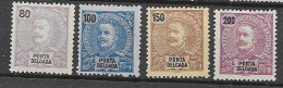 Ponta Delgada Mint 1897 14 Euros (80 And 150 With Gum) - Ponta Delgada