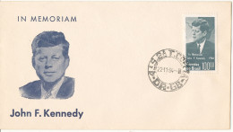 Brazil FDC 22-11-1964 John F. Kennedy In Memoriam With Cachet - FDC
