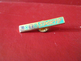 PIN'S " LOTO SPORTIF ". - Giochi