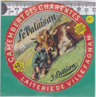 C1390  FROMAGE CAMEMBERT LE VALAISAN LATTION VILLEFAGNAN CHARENTE - Quesos