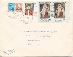 Brazil Cover Sent Air Mail To Denmark 15-12-1971 - Lettres & Documents