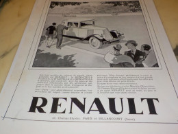 ANCIENNE PUBLICITE VOITURE  RENAULT  REINASTELLA-VIVASTELLA-MONOSTELLA -NERVASTELLA  1929 - Publicités