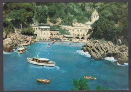 123923/ CAMOGLI, Abbazia Di San Fruttuoso, Battelli All'approdo - Sonstige & Ohne Zuordnung