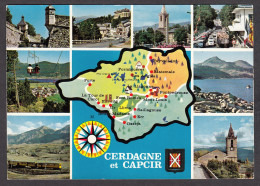 091308/ Cerdagne – Capcir, Carte Géographique Illustrée - Autres & Non Classés