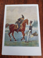 HORSE IN ART  - Old Art  Postcard  - By Fedotov 1967 - Paarden