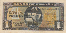 CRBS1282 BILLETE ESPAÑA 1 PESETA 1940 EBC - Altri & Non Classificati