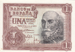 CRBS1288 BILLETE ESPAÑA 1 PESETA 1953 SERIE I SIN CIRCULAR - Autres & Non Classés