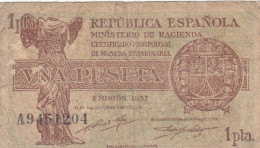 CRBS1268 BILLETE ESPAÑA 1 PESETA 1937 BC - Other & Unclassified