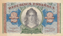 CRBS1265 BILLETE ESPAÑA 2 PESETAS 1938 MBC - Sonstige & Ohne Zuordnung