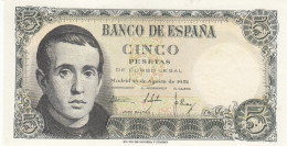 CRBS1263 BILLETE ESPAÑA 5 PESETAS 1951 SIN CIRCULAR - Autres & Non Classés