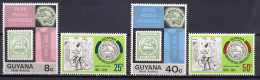 Guyana 1974 UPU Centenary, Stamp On Stamp Set Of 4 MNH - U.P.U.