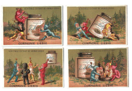 S 89, Liebig 6 Cards, Nains Dans La Foret (one Card Has Some Damage At The Left Side) (ref B1 ) - Liebig