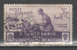 ITALIA 1934 - Medaglie Al Valor Militare 2,75+2 L. - Firmato          (g9707) - Afgestempeld