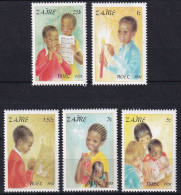 MiNr. 740 - 744  Zaire 1981, 21. Dez. Weihnachten - Postfrisch/**/MNH - Nuevos