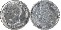 ESPAGNE - 1926 - 50 Centimos - Alphonse XII - 20-130 - Primeras Acuñaciones