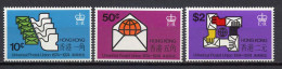 Hongkong 1974 UPU Centenary, Set Of 3 MNH - U.P.U.