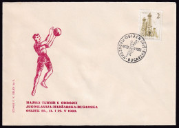 .Yugoslavia, 1963-05-10, Croatia, Osijek, Volleyball, Special Postmark & Cover - Autres & Non Classés