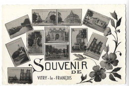 CPSM 51 VITRY-le-FRANCOIS - SOUVENIR DE VITRY-LE-FRANCOIS - Vitry-le-François