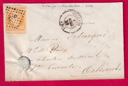 N°13 TTB / SUP UN VOISIN PC 2340 ORLEANS LOIRET POUR ORLEANS LETTRE - 1849-1876: Klassik