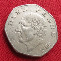 Mexico 10 Pesos 1980 Mexique Mexiko Messico W ºº - México