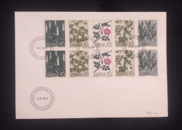 C) 1968. SWEDEN. FDC. MULTIPLE FLOWER STAMPS. XF - Schweden