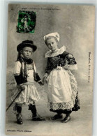 39737121 - Kinder In Trach Mit Spitze  Costumes De Rosporden Et Coray - Costumes