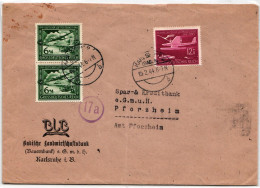 Deutsches Reich 866-867 Auf Brief Als Mischfrankatur Portogerecht #KY613 - Other & Unclassified