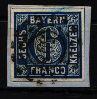 Bayern 10 Gestempelt Auf Briefstück #KY798 - Usati