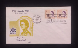 C) 1967. CANADA. FDC. ROYAL VISIT. DOUBLE STAMPS. XF - Sin Clasificación