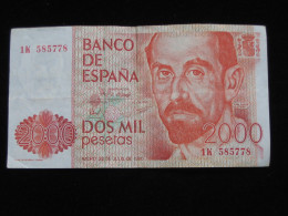 ESPAGNE - DOS  Milpesetas 1980 -  Banco De ESPANA   **** ACHAT IMMEDIAT **** - [ 4] 1975-… : Juan Carlos I