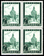 ÖSTERREICH 1947 Nr 824 Postfrisch VIERERBLOCK X36BB2E - Neufs