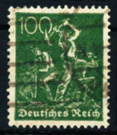 D-REICH INFLA Nr 187b Gestempelt Gepr. X4C011E - Used Stamps