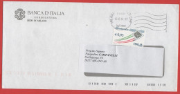 ITALIA - Storia Postale Repubblica - 2016 - 0,95€ Busta Che Spicca Il Volo - Banca D'Italia - Viaggiata Da Milano Per Mi - 2011-20: Marcophilia