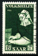 SAARLAND 1956 Nr 378 Zentrisch Gestempelt X5F68CE - Used Stamps