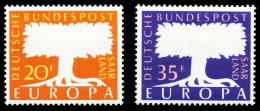 SAAR OPD 1957 Nr 402-403 Postfrisch X5F6B8E - Unused Stamps