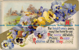 R151660 Greetings. A The Bright Years Pass. Church. Flowers. Wildt And Kray - Monde