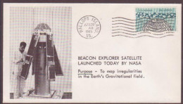 US Space Cover 1965. Satellite "Explorer 27" Launch. Wallops Island - USA