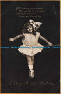 R152336 Greetings. A Very Happy Birthday. Ballerina. Girl. The Alpha. 1920 - Monde