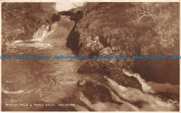 R151667 Beezley Falls And Triple Spout. Ingleton. Walter Scott. RP - Monde
