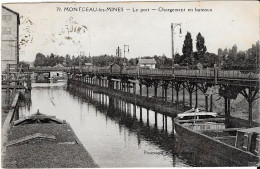 MONTCEAU-les-MINES - Le Port - Chargement En Bateaux (péniche) - Montceau Les Mines